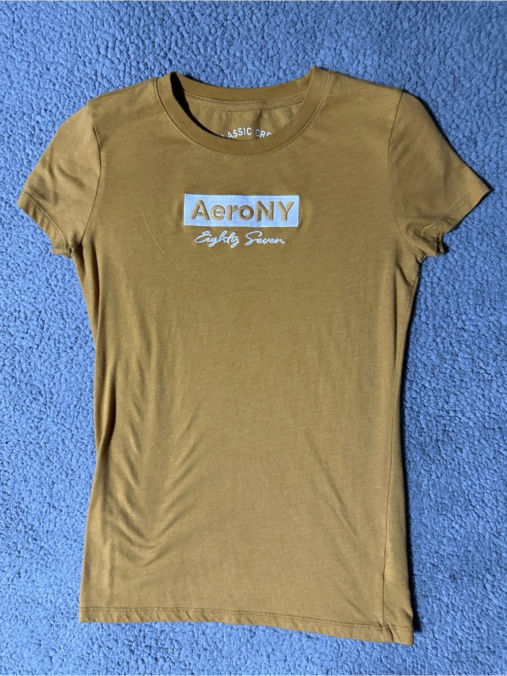 Aeropostale Classic Crew T-Shirt in Brown Size Small